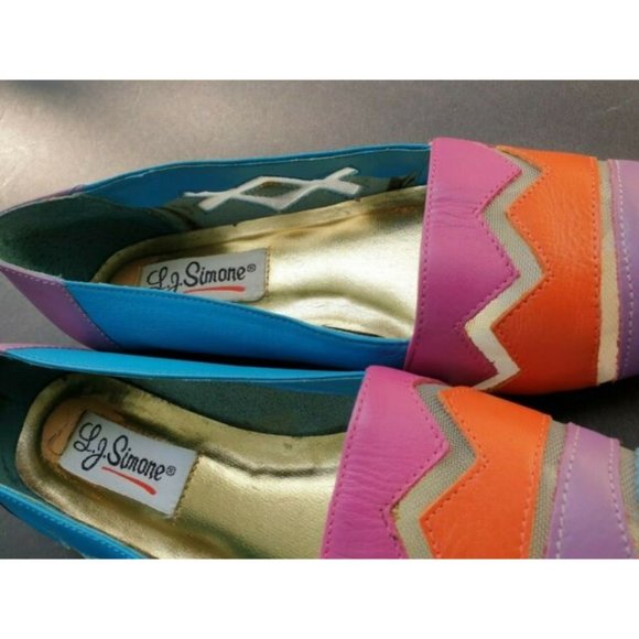 L J Simone Flat Shoes Morocco Vintage Size 8 - Picture 3 of 12